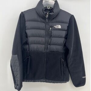 The North Face Black Denali 500 Down Insulated Hybrid Fleece Jacket‎ Women's S